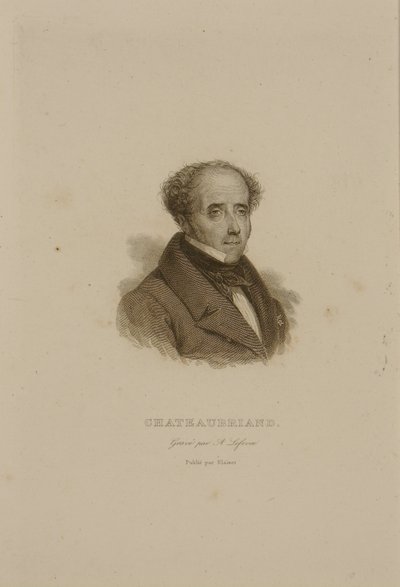 Portrait of Francois Rene Vicomte de Chateaubriand by Francois Seraphin Delpech